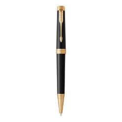 Lacquer Gold Trim - Ballpoint Pen - Medium Nib - Black Ink