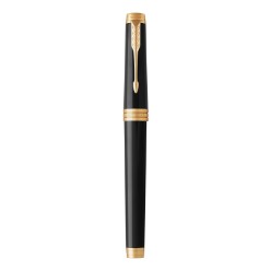 Lacquer Gold Trim - Fountain Pen - Medium Nib - Black Ink