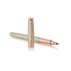 Pink Gold Trim - Rollerball Pen - Fine Nib - Black Ink