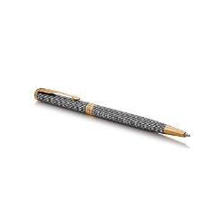 Parker Sonnet Slim Ballpoint Pen-Chiselled Silver GT