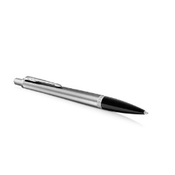 Metallic Chrome Trim - Ballpoint Pen - Medium Nib - Blue Ink