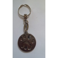 Paw Print Keyring Metal Key Rings