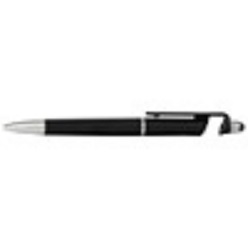 Pen holds cell phone with stylus with black German ink