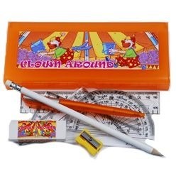Pencil case with contents