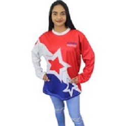 Long sleeve T-shirt made from polyester interlock and moisture management material, 175g
