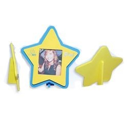 Foam picture frame, add a printed message to use as a promotional item.