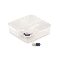 Pill box with 4 compartments