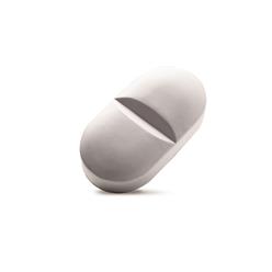 Stress ball in the shape of a capsule made from PU material