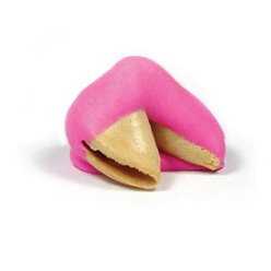 Get raspberry flavored delicious fortune cookies from Giftwrap at the most economical rates to make your parties even more happening and fun. The pink color gives the fortune cookies a very appealing look. The cookies are dipped in raspberry flavored chocolate and you can place a customized message in them for your guests. Get the most tempting and mouthwatering fortune cookies from Giftwrap and please your taste buds.