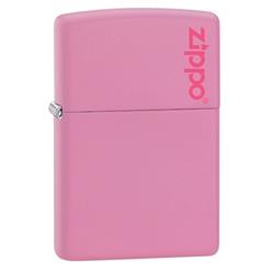 Pink Matt W Zippo Logo