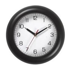 Plastic wall clock that is easy to read and has a perfect finish, it has a red second keeper and black hour keeper hands
