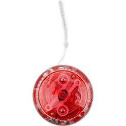 Plastic light up YO-YO, features: material - PS, cotton, transparent plastic light up yo-yo, batteries included