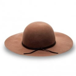 Pleated Back Sunhat: Wool Hat, Brim width: 9.5cm, size: 57cm