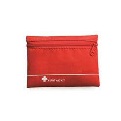 A first aid kit small enough to fit in your pocket. Contains 1 x bandage tape 2 x cotton gauze 2 x plasters