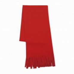 Polar fleece scarves, fringe on the ends, size 21cm x150cm exluding fringe, 260gsm anti-pill