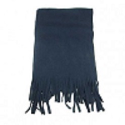 Polar fleece scarf with tassel fringe, 240g - 260g