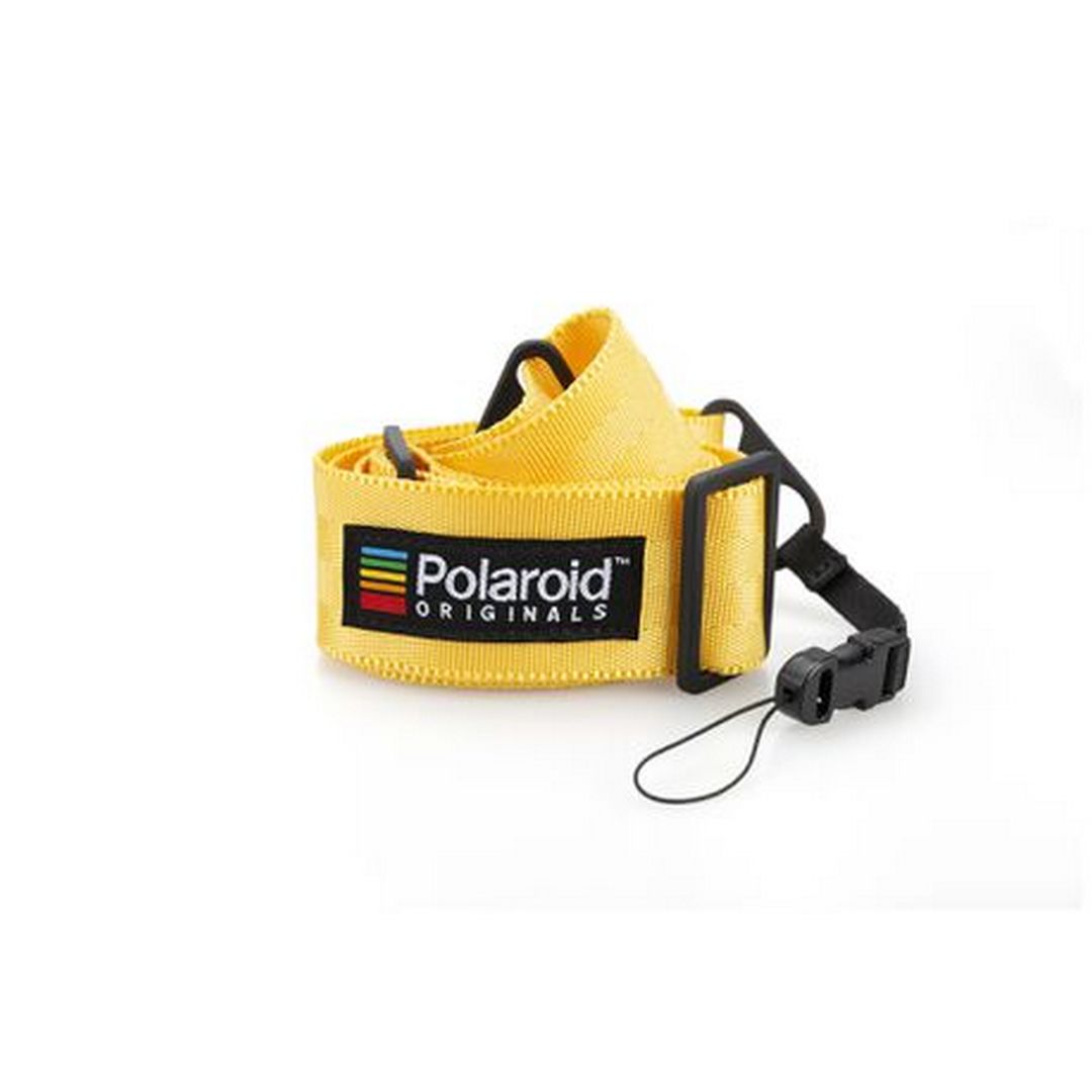 A Polaroid Flat Camera Strap - Yellow  that we have in the standard size and can be slightly customised with n/a