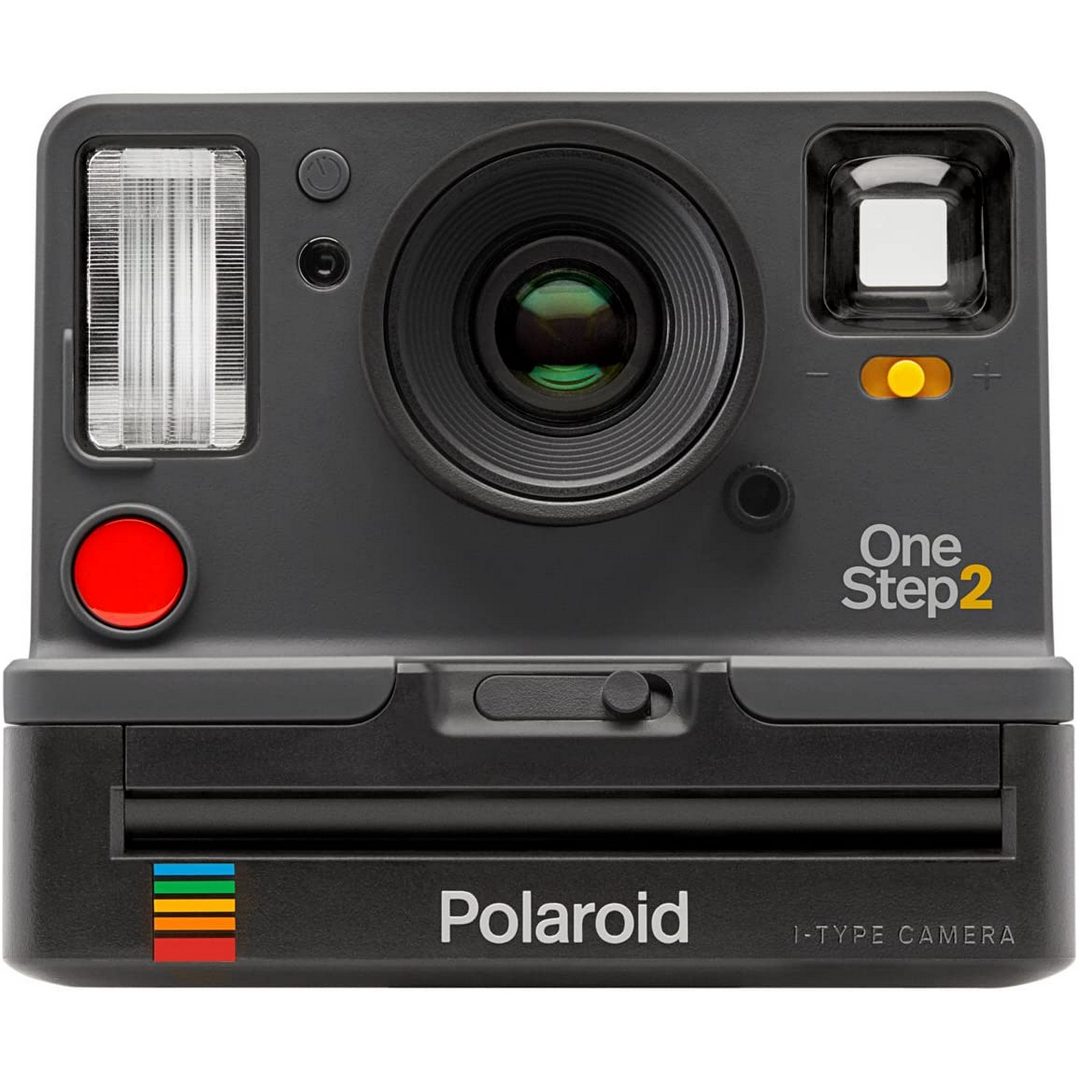 A Polaroid Originals OneStep 2 + Black that we have in the standard size and can be slightly customised with Print, Box