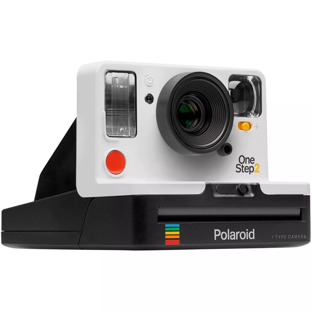 A Polaroid Originals OneStep 2 + White that we have in the standard size and can be slightly customised with Print, Box