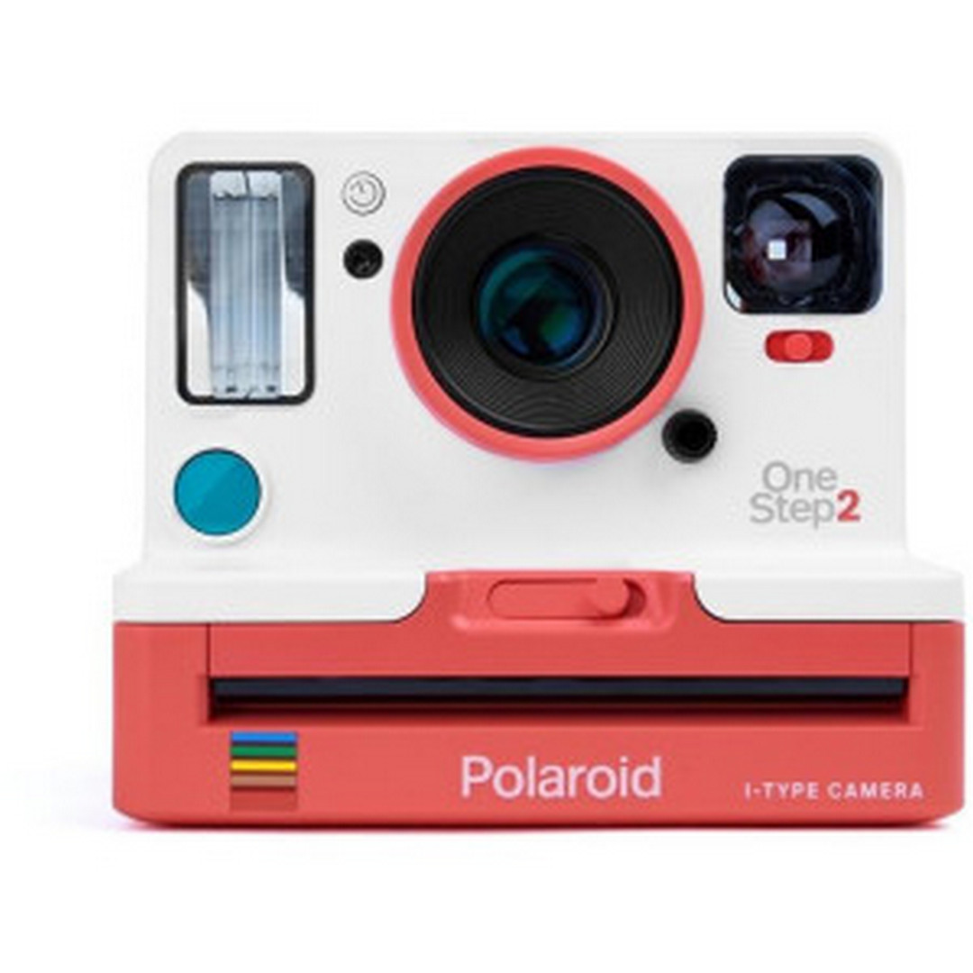 A Polaroid Originals Onestep 2 Viewfinder - Coral that we have in the standard size and can be slightly customised with Print, Box