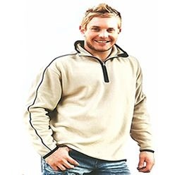 Quarter Zip Double Piping Polar Fleece Micro Quarter Zip Double Piping Polar Fleece Micro