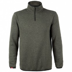100% Polyester, Turtle neck with quarter zip closure / Heavy weight 3 tone knit with brushed fleece inner / Lip elastic on hem and sleeve cuffs / Auto-pill