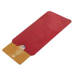 Aluminum RFID card holder for a single card