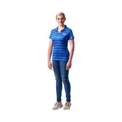 Its feature's a single jersey Techno-Dri fabric, feeder stripe detail, Johnny collar, side slits. Regular fit. 145Gsm. Yarn-dyed, single jersey, techno-dri