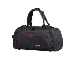 Polyester, Water repellent, External pockets with zippers, External side pockets with zipper, Footwear compartment, Safe pocket, Multi-chamber organization, Reflective strip, SBS Zippers, Buckle lock, Can be worn as a backpack