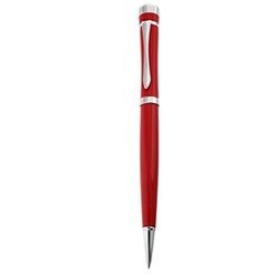 Twist action metal Ballpen, with chrome clip and trim, works with Parker type refills, comes in a matching display box
