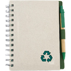 With Eco Friendly Recycled Material [Pen & Book] - 80 Lined Sheets