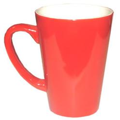 Red Jumbo Cone Mugs at Giftwrap are specifically manufactured for those who like to have a good quantity of their favorite hot beverage. The mug is made of ceramic that makes is more durable. The red outer color makes the mug even more appealing to look at and the white inside color keep its simplicity intact. Enjoy your favorite hot beverage in red jumbo cone mug at the most reasonable rates from Giftwrap.