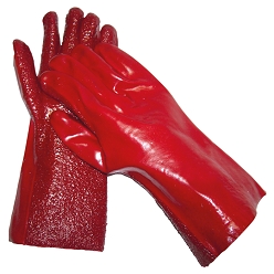 Red PVC Gloves