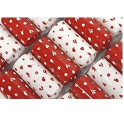 Red and White Mini Icons Christmas Cracker