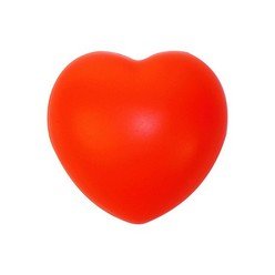 Red heart PU anti stress ball