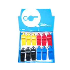 Looking for a whistle that is not only durable but also easy to use? This referee whistle is just what you are looking for. It is 50 mm in size and is very lightweight. It is made from high quality plastic. Its composition make it quite able to withstand wear from excessive use or rough handling. You can also customise your whistle with the addition of pad printing.