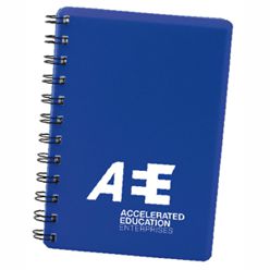 A6 Spiral notebook with 50 pages, 80gsm inner bond, material PVC, made in South Africa