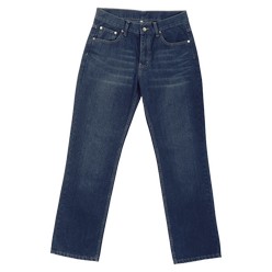 Retro jeans, trendy and fashionable in these 5-pocket western-style jeans with a skight faded crease and subtle sandblast effect on the front panels. Features: 94/6 cotton polyester, metallic zip with stud button, pockets with rivets, cotton rich, 12.5Oz