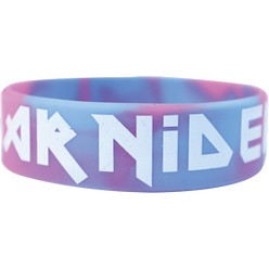 Ritten silicon band - multi colour & screen printed 