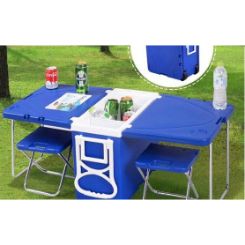 Rolling Cooler Picnic Table