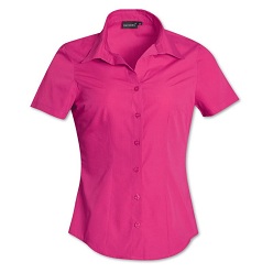 Superior quality polycotton blouse, front and back darts, classy engraved duchess buttons