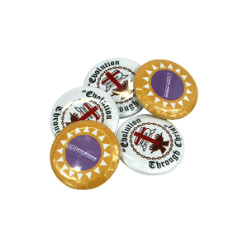 Round button badge 25mm