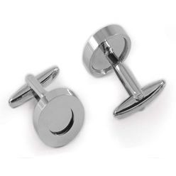 Round in round cufflinks