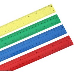 Sort your desk and measure your success with the Ruler 30cm Plastic