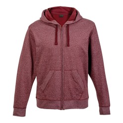 Ryder hoody: Features includes a front nylon zip, kangaroo pockets, rib at the sleeves and hem, and a two piece fully-lined hood, this versatile style is ideal for both office and leisure wear. 240g 70/30 cotton rich brushed fabric and melange fabric