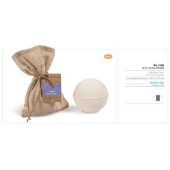 180g bath fizzer, fragrance lavender, jute pouch 18.5 ( l ) x 11 ( w )