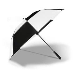 8 panel, 190T material golf umbrella, Windproof, Manual opening metal frame with black EVA foam handle, 