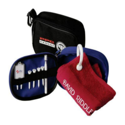 A classy way to carry your equipment on the golf course, this stylish SKB bag. Custom embroidery available. This item does not include the contents. A very stylish way to carry out your successful day.