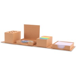 This super cool and funky stationary cube offers you a unique gifting idea that sets a new trend to brand your logo or slogan on and will add an element of creativity to your desk area while fulfilling your stationary requirements. Folds up into a stylish cardboard gift box