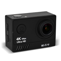 Capture all your adventures while highlighting your skills with this ultra-compact and easily mountable 4K Super Action Camera